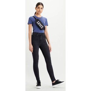 Black Levi's Premium Mile High Super Skinny Jeans
